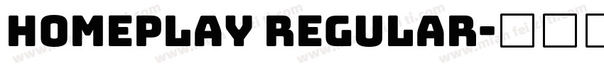 Homeplay Regular字体转换